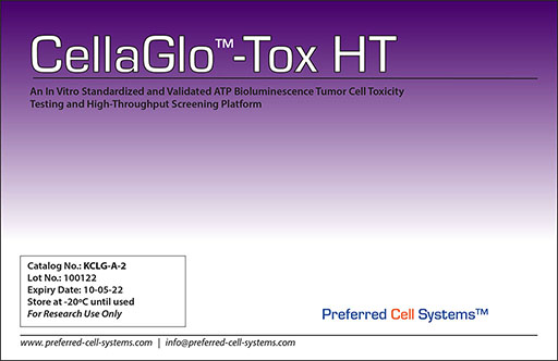 CellGlo™-Tox HT: A standardized and validated ATP bioluminescence tumor cell toxicity testing and screening platform